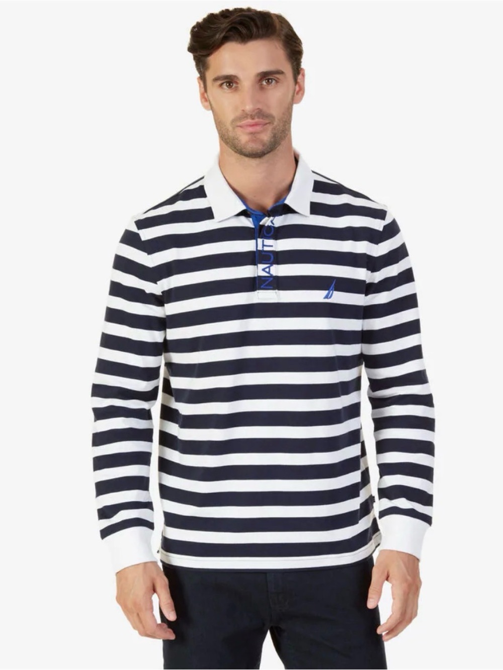 Nautica Rugby Striped Long Sleeve Men’s XXL NWT